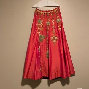 Beautiful pink & gold Lehenga skirt & Choli (set)